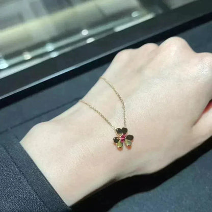 [Lucky Star]FRIVOLE GOLD FLOWER NECKLACE