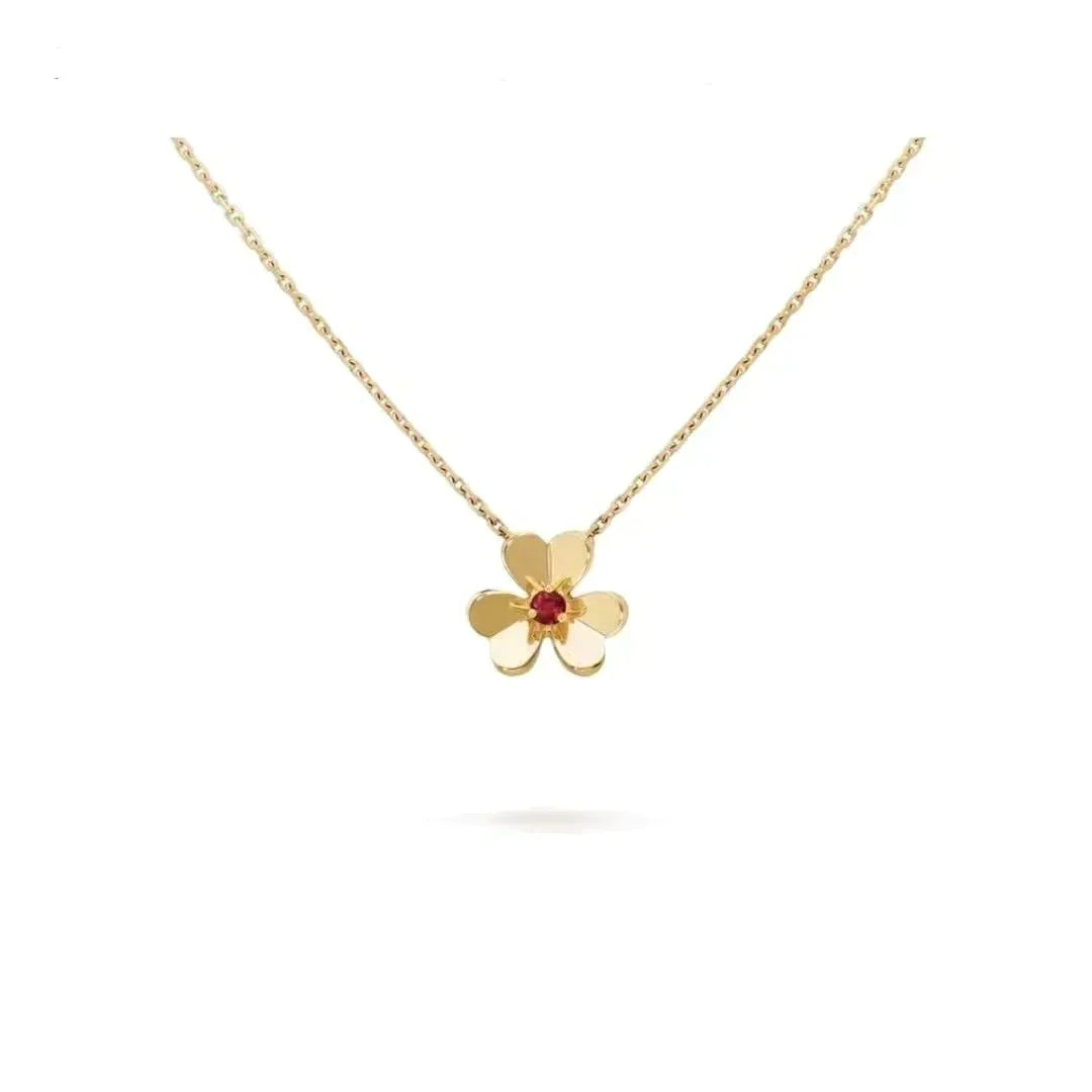 [Lucky Star]FRIVOLE GOLD FLOWER NECKLACE