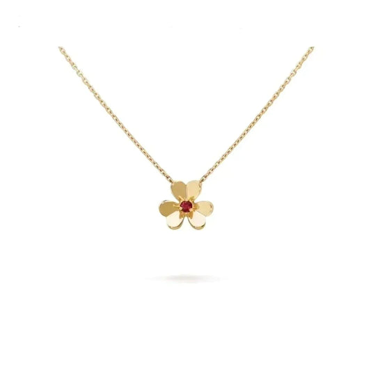 [Lucky Star]FRIVOLE GOLD FLOWER NECKLACE