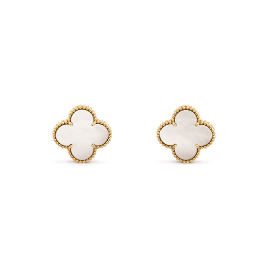 [Lucky Star]CLOVER MINI GOLD EARRINGS