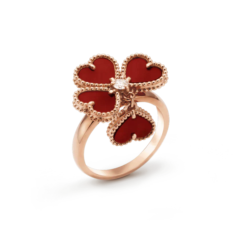 [Lucky Star]SWEET CLOVER CARNELIAN RING