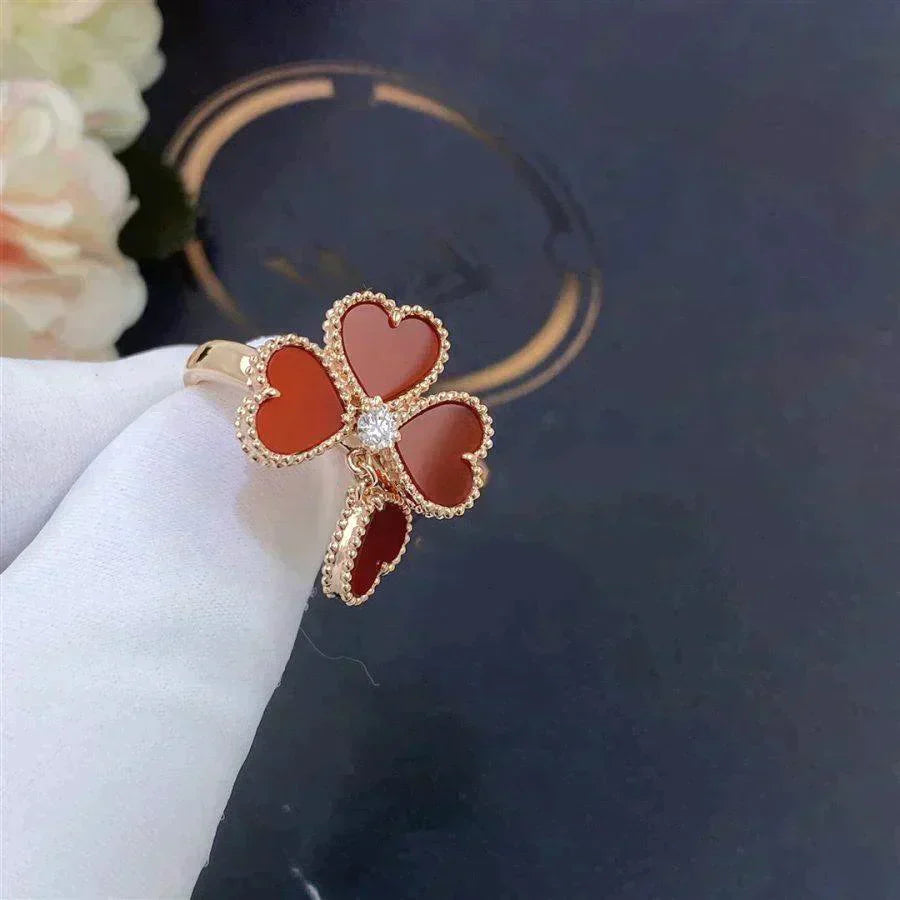 [Lucky Star]SWEET CLOVER CARNELIAN RING