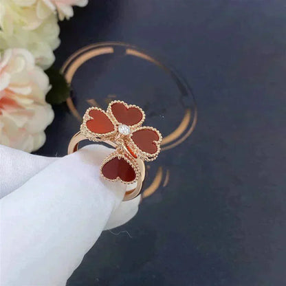 [Lucky Star]SWEET CLOVER CARNELIAN RING
