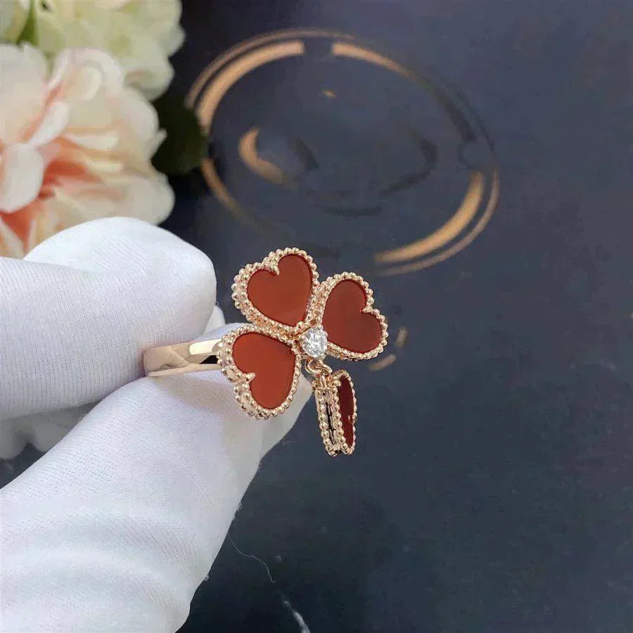 [Lucky Star]SWEET CLOVER CARNELIAN RING