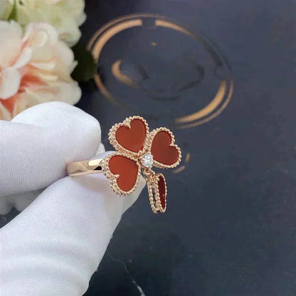 [Lucky Star]SWEET CLOVER CARNELIAN RING