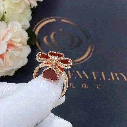 [Lucky Star]SWEET CLOVER CARNELIAN RING