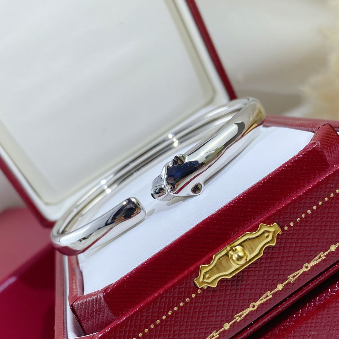 [Lucky Star]PANTHERE SILVER OPEN BRACELET