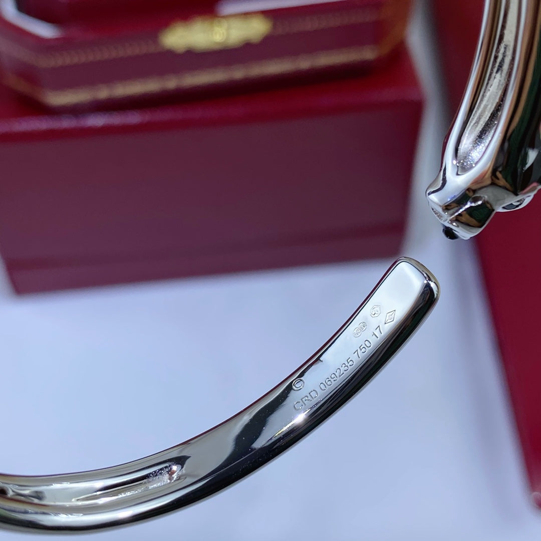 [Lucky Star]PANTHERE SILVER OPEN BRACELET