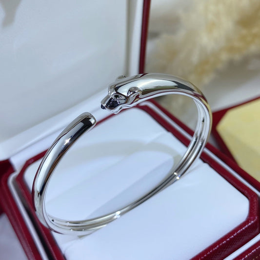 [Lucky Star]PANTHERE SILVER OPEN BRACELET