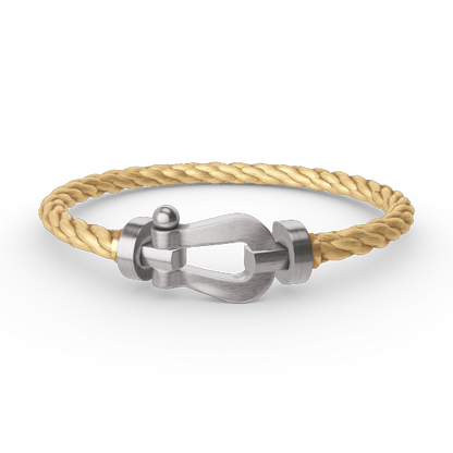 [Lucky Star]FORCE LARGE HORSESHOE NO DIAMOND BRACELET SILVER