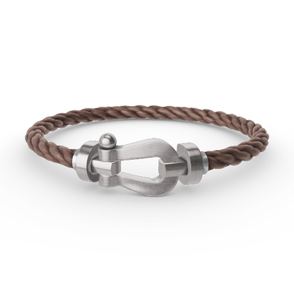[Lucky Star]FORCE LARGE HORSESHOE NO DIAMOND BRACELET SILVER