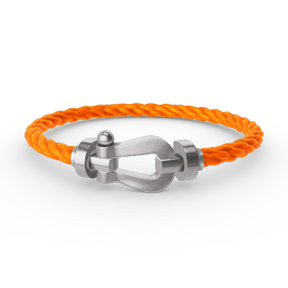 [Lucky Star]FORCE LARGE HORSESHOE NO DIAMOND BRACELET SILVER