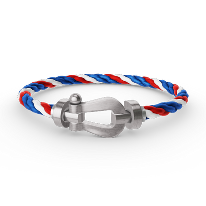 [Lucky Star]FORCE LARGE HORSESHOE NO DIAMOND BRACELET SILVER