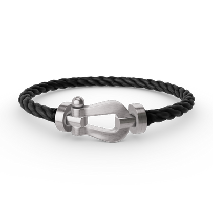 [Lucky Star]FORCE LARGE HORSESHOE NO DIAMOND BRACELET SILVER