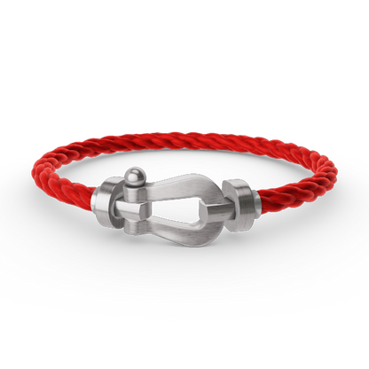 [Lucky Star]FORCE LARGE HORSESHOE NO DIAMOND BRACELET SILVER