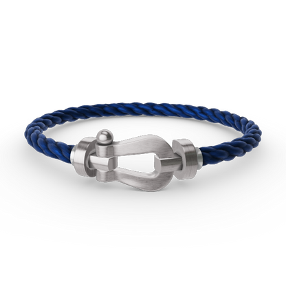 [Lucky Star]FORCE LARGE HORSESHOE NO DIAMOND BRACELET SILVER