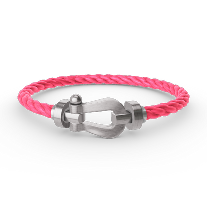 [Lucky Star]FORCE LARGE HORSESHOE NO DIAMOND BRACELET SILVER