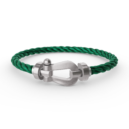 [Lucky Star]FORCE LARGE HORSESHOE NO DIAMOND BRACELET SILVER
