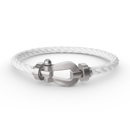 [Lucky Star]FORCE LARGE HORSESHOE NO DIAMOND BRACELET SILVER