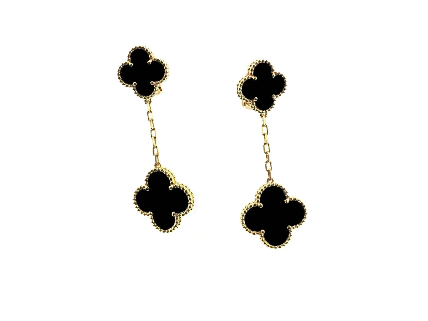 [Lucky Star]CLOVER 2 MOTIFS  EARRINGS (MULTIPLE CHOICESC