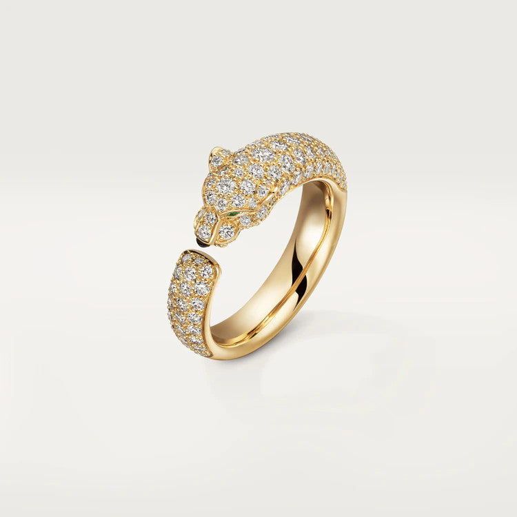 [Lucky Star]PANTHERE PINK GOLD DIAMOND RING
