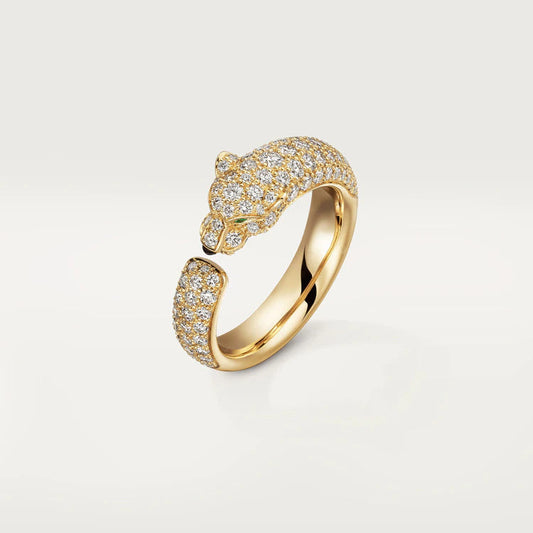 [Lucky Star]PANTHERE PINK GOLD DIAMOND RING
